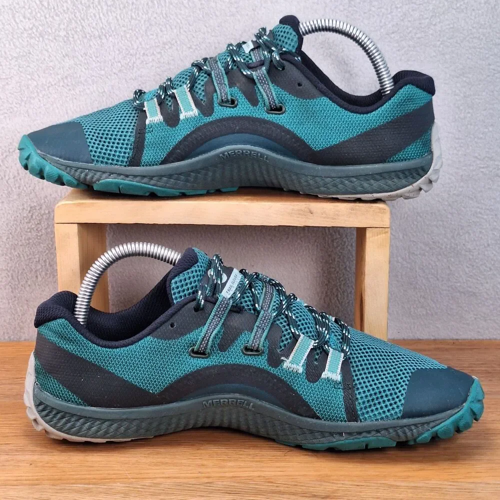 Merrell Trail Glove 6 Womens 9 EU 40 Barefoot Sneakers Teal Blue Mesh Minimalist